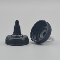 38/400 38mm Sauce en plastique Ketchup Twist Off Top Pointed Cap Long Buse Ribbed Fermeture Vis Couvercle facile à ouvrir pour bouteille à presser