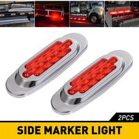 Feux de position latéraux 16 LED DC12V-24V, clignotants rouges pour camions et bus Peterbilt, MACK, International, Freightliner