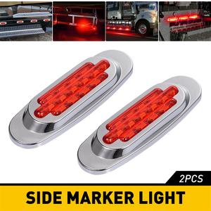ไฟเลี้ยวข้าง DC12V-24V 16LED สีแดง สำหรับรถบรรทุก Peterbilt MACK International Freightliner รถบัส - Product Image 3