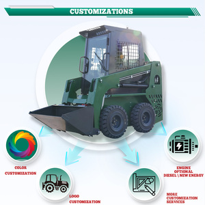Proveedor Confiable, Mini Cargadora Compacta con Certificación CE y EPA, Compatible con <span class=keywords><strong>Dingo</strong></span>, Vermeer, Bobcat, con Orugas o Ruedas, para Construcción Agrícola - Product Image 6