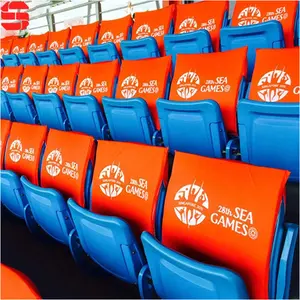 Custom Logo Sublimation Printing Sport Match Events Party Wedding Stadium Seat Covers Teams Club Members VIP Stadium Seat Cover