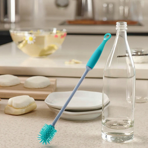 Masthome Heat Resistance Soft TPR Series <strong>Bottle</strong> <strong>Brush</strong> Cup Silicone Baby <strong>Bottle</strong> <strong>Brush</strong> - Product Image 3