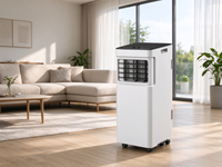 Climatiseur Portable Électrique 9000 BTU, Unité de Refroidissement Uniquement, en Plastique, avec Télécommande, Classe d'Efficacité Énergétique pour Maison et Bureau