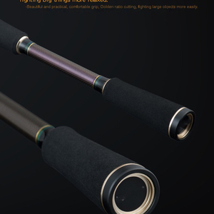 FJORD OEM 2.1m haute teneur en carbone <span class=keywords><strong>Double</strong></span> pointes Black Bass II Lure Rod pour truite Marlin carpe lacs fond pêche en mer - Product Image 3