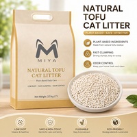 Litière pour chat en tofu écologique, agglomérante instantanée, biodégradable, faible teneur en poussière, jetable aux toilettes, contrôle des odeurs, vente en gros OEM