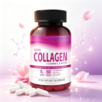 Complément alimentaire en capsules de collagène, biotine et vitamine C sans gluten, végétalien, OEM, pour la nutrition des cheveux, de la peau et des ongles