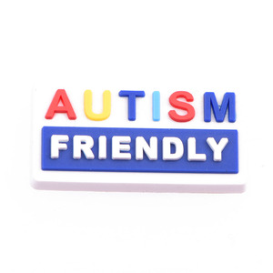 Accessori Decorativi per Scarpe all'Ingrosso, Charm per Scarpe Autismo per Bambini, Charm Arcobaleno Amico Sii Gentile per Decorazione Zoccoli - Product Image 5