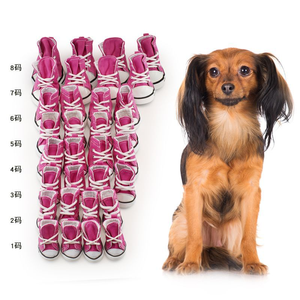 Nuevos productos Zapatos para mascotas Deportes Casual Impermeable Suelas antideslizantes Transpirable Cómodo Botas para mascotas Zapatos <span class=keywords><strong>de</strong></span> lona para perros - Product Image 2