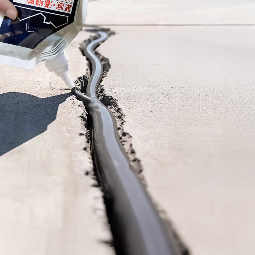 High-Elastic Anti-Crack Polymer Polyurea Caulking Glue Quick-Drying Waterproof for Floor Crack Repair Organic Intermediate