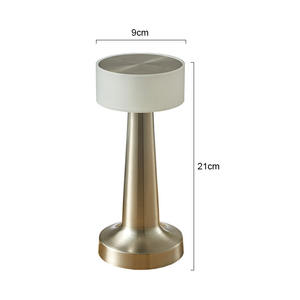クリエイティブデスクライトホームレストランタッチ充電式ポータブルコードレス高級モダンテーブルLEDランプ、ワイヤレス充電付き - Product Image 4