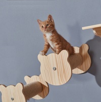 Meubles pour animaux de compagnie chat mural cadre d'escalade pour chat, saut, escalade, mur fixe chat arbre mural