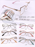 Nouvelles montures de lunettes optiques légères et confortables pour femmes, style œil de chat, anti-lumière bleue, monture intégrale, vente en gros