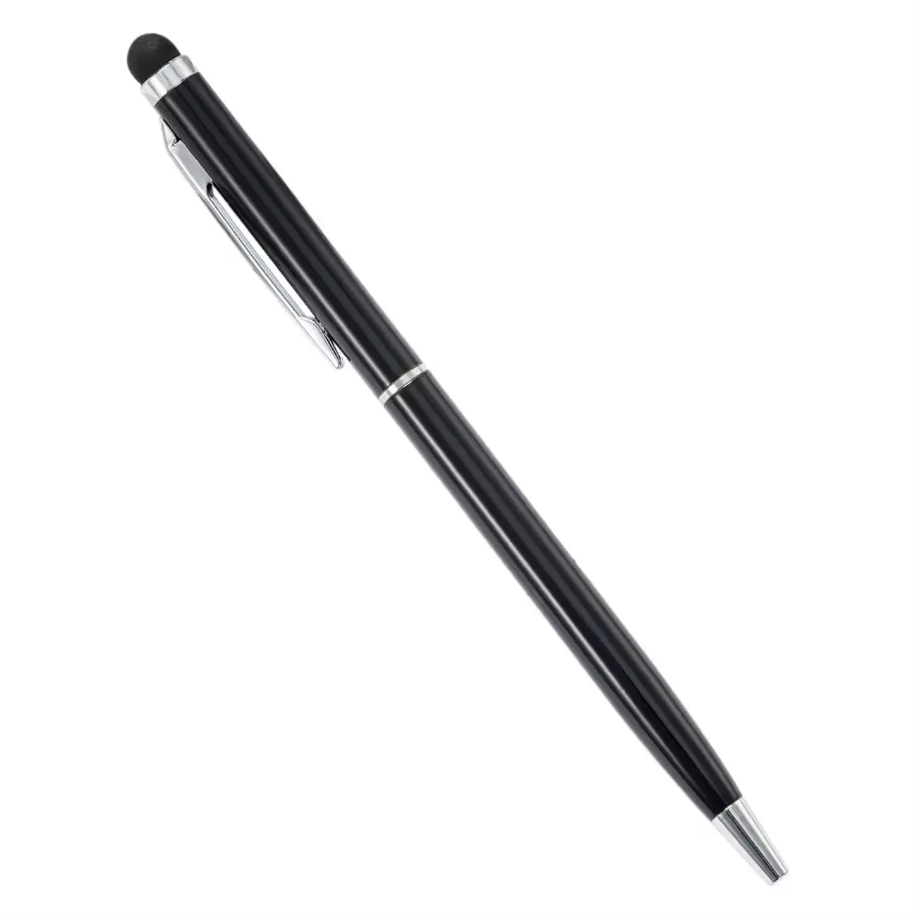 قلم حبر جاف معدني ملون تصميم جديد 2022 تصميم ترويجي حسب الطلب 2 في 1 قلم ستايلوس بشاشة لمسية