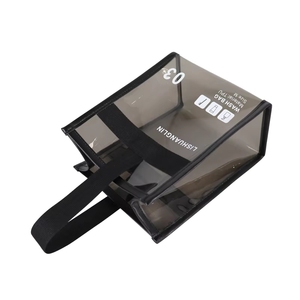 Bolsa de Compras de PVC Transparente con Cremallera, Personalizada con Impresión, Bolso de Mano de Plástico Transparente para Promoción de Marca y Empaque de Regalos - Product Image 5