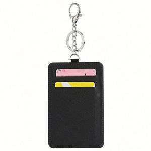 Custom Sublimation Blank Pu Leather Credit Card Holder Keychain Sublimation Card Holder Wallet Case Card Pouch for Women and Men - Product Image 4