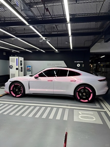 PET Vinyl <b>Wrap</b> strawberry <b>pink</b> High Gloss Anti Scratch Air Release Full Body Automotive Car <b>Wrap</b> Film Color Changing Film Roll - Product Image 4