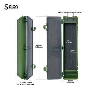 SELCO 13.5 *3.5 *1.7INCHES Carp Plastic Fishing Accessories <strong>Tackle</strong> <strong>Box</strong> Stiff Hair Rig Board Rig <strong>Box</strong> Wallet Rig Storage <strong>Box</strong> - Product Image 4