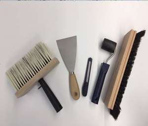 Juego de Herramientas de pintura <span class=keywords><strong>para</strong></span> colgar papel tapiz, cepillo/<span class=keywords><strong>rodillo</strong></span>/raspador, 4 Uds. - Product Image 3