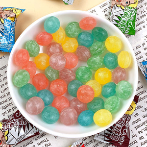 Caramelos Duros Extremadamente Ácidos con Sabor a Frutas, Divertidos, Recubiertos de Azúcar, Coloridos, Sabor a Frutas Mixtas, Dulces y Redondos - Product Image 2