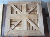 Table basse carrée en bois de 60cm/mobilier de jardin extérieur Table basse pliante en bois de teck massif