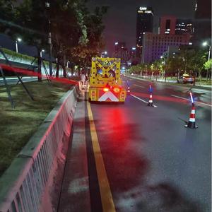 54 cm brandweer- en verkeersstaf met LED-verlichting, hoge helderheid, oplaadbaar model - Product Image 6