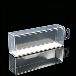 Boîte pliable personnalisée en PVC avec couvercle rabattable, emballage transparent brillant en plastique pour cosmétiques, jouets, produits médicaux, cadeaux, présentoir, vente en gros, lot OEM - Product Image 5