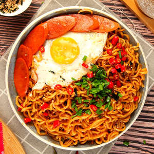 Fideos Instantáneos Coreanos Fritos Picantes y Sabrosos Más Vendidos de Fábrica, <span class=keywords><strong>Ramen</strong></span> con Sabor a Pavo, Harina de Trigo para la Hora de Merienda - Product Image 5