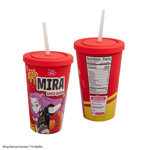 K-pop Demon Hunters - Vaso de Plástico PP Tipo Pajita, Portátil, para Gimnasio, Deportes, Aire Libre, Bonito, para Negocios, Regalo de Cumpleaños, Inteligente y Práctico - Product Image 4