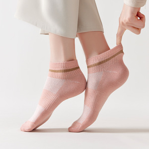 Women's Ankle <b>Socks</b> Solid Color Anti-Slip Sweat-Absorbing Summer Casual Short <b>Socks</b> - Product Image 3