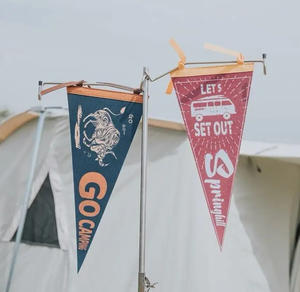 Bán buôn chuỗi tay cờ tùy chỉnh cảm thấy tam giác cờ cờ, cảm thấy biểu ngữ, mềm cảm thấy Carded cờ - Product Image 1