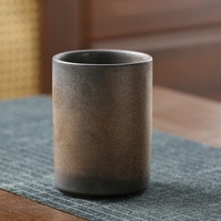 Tasse à café vintage en céramique 210 ml, style Japandi, cadeau d'affaires, emballage en boîte cadeau, compatible lave-vaisselle et micro-ondes