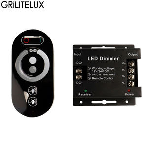 Control Remoto Táctil LED DC12V-24V 6A PWM para Tiras de Luz LED, Regulador de Intensidad con Control Remoto Deslizante Ajustable, Brillo Ajustable - Product Image 2