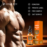 Minyak Pembesar Alami Brand Custom 10ml, Khusus Pria, Layanan OEM untuk Mitra Merek Global