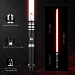 Primera opción Baselit economía modelo Metal Hilt Lightsaber Heavy Duel Blade Light Sword alta calidad intermitente característica juguete para regalo - Product Image 5