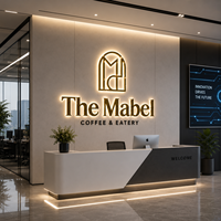 Letreros Metálicos al por Mayor, Letras Iluminadas para Interiores, Letrero Retroiluminado, Letrero Luminoso LED Personalizado para Empresas