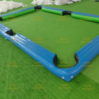 Juego de Snookball Inflable de PVC, Campo de Fútbol Inflable 3v3 para Niños y Adultos, Campo de Fútbol Hexagonal Inflable