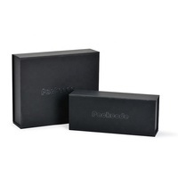 Haut de gamme couvercle fermeture magnétique luxe rectangle vêtements premium grand gros noir emballage demoiselle d'honneur boîte-cadeau personnalisée