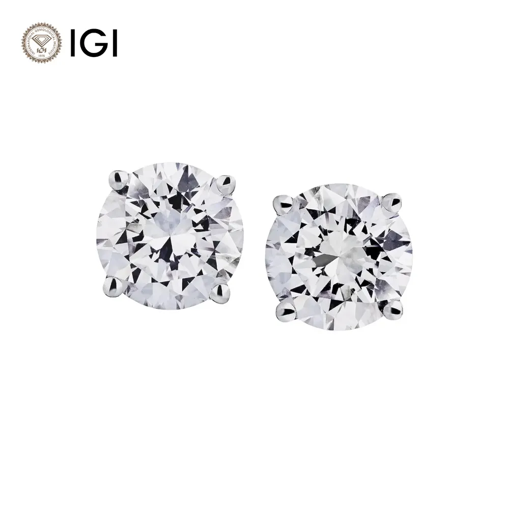 lab grown diamond earring stud lab grown diamond luxury women jewelry