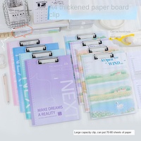 Carpeta de Plástico Personalizada con Diseño de Perro de Dibujos Animados, Carpeta A4, Material Escolar Bonito, Clip para Tablero, Archivadores y Carpetas de Plástico