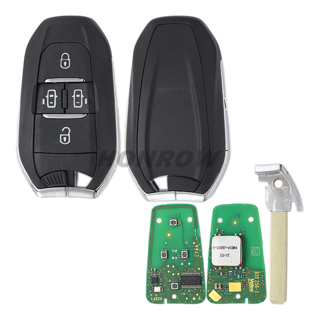For Peugeot Expert 4 Button Remote Key with 433mhz 4A AES Chip