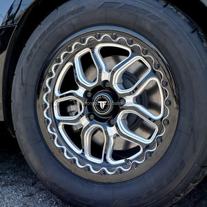 ล้อฟอร์จแบบ Beadlock สีดำขนาด 17x10 20x9 สำหรับรถเชฟโรเลต คามาโร เอสเอส <span class=keywords><strong>1</strong></span>ลี สำหรับรถคาดิลแลค ซีทีเอส-วี ซีทีวี-วี แบล็ควิง สำหรับรถจีที500 จีที-อาร์ อี63 - Product Image 2