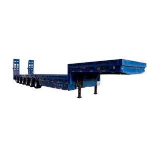 Semirremolque de Plataforma Baja de Seis Ejes para Trabajo Pesado, Transportador de Maquinaria de Gran Tamaño para África, <span class=keywords><strong>Asia</strong></span> Central, Construcción de Minas - Product Image 4