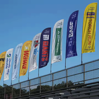 Fabricants de drapeaux de plage personnalisés à bas prix Grands fanions marketing à plumes Support de bannières publicitaires extérieures Polyester UV