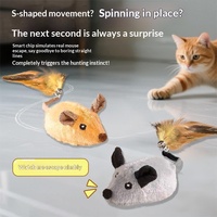 Souris en peluche télécommandée interactive pour chat – Jouet de simulation