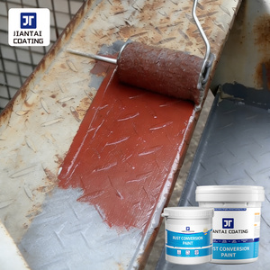 Primaire convertisseur de rouille 2-en-1 : Revêtement antirouille et anticorrosion pour la rénovation des portes en fer rouillées - Product Image 1