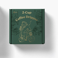 Boîte d'emballage personnalisée en carton ondulé pour le courrier et tasse à café avec insert en mousse pour l'expédition