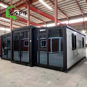 <span class=keywords><strong>Maison</strong></span> conteneur pliable extensible de 20 pieds avec système à double aile qui se transforme en espace de vie spacieux lorsqu'elle est repliée - Product Image 2