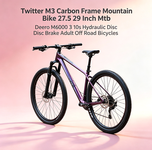 Bicicleta de Montanha Twitter M3 com Quadro de Carbono 27.5 29 Polegadas MTB Deore M6000 3x10s Freio a Disco Hidráulico para Adultos Off-Road - Product Image 1