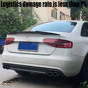 Aileron arrière de style V UBUYUWANT pour Audi A4 B8 B8.5 2009-2016, en ABS, pour la décoration du coffre arrière, accessoire de style automobile - Product Image 2