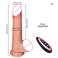 Professioneller Realistischer Stoßender Vibrierender Dildo mit 42°C Heizfunktion Kabellose Haptische Fernbedienung für Erwachsene